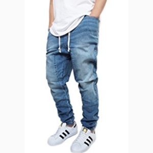 Mens Denim Jogger Jeans Pants M
